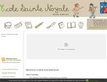 Tablet Screenshot of ecole-sainte-noyale.fr